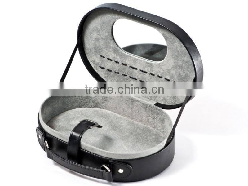 Custom mirrored Packaging Pu leather Cosmetic Box