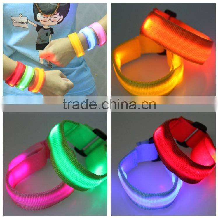 Sport bracelet wrist band Nylon fashion LED