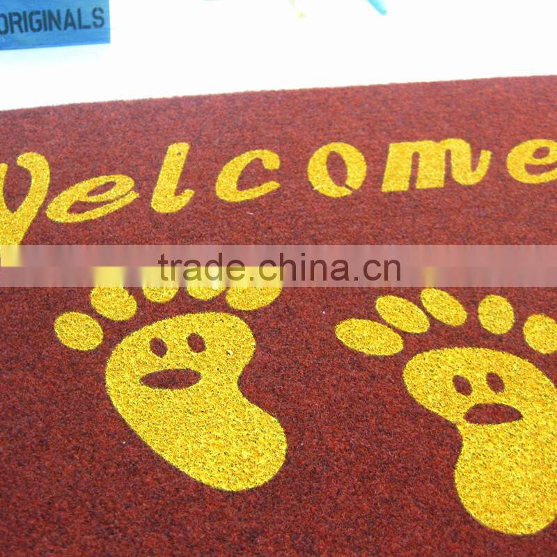 dust remove door mat anti slip printing embroidered rugs
