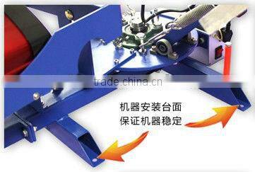 2 color 1 station manual silk screen printer with flash dryer