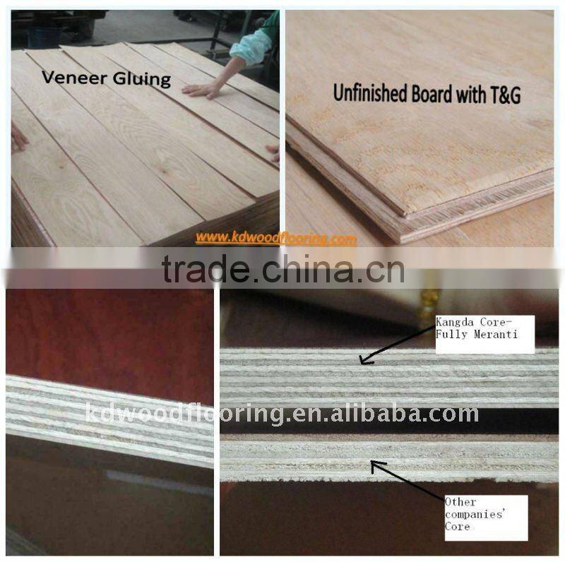 Stable quality multilayer engineered Oak flooring