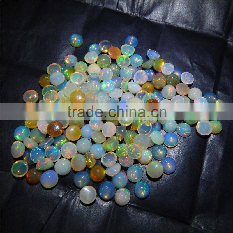 7mm NATURAL ETHIOPIAN OPAL NICE RAINBOW FIRE QUALITY LOT
