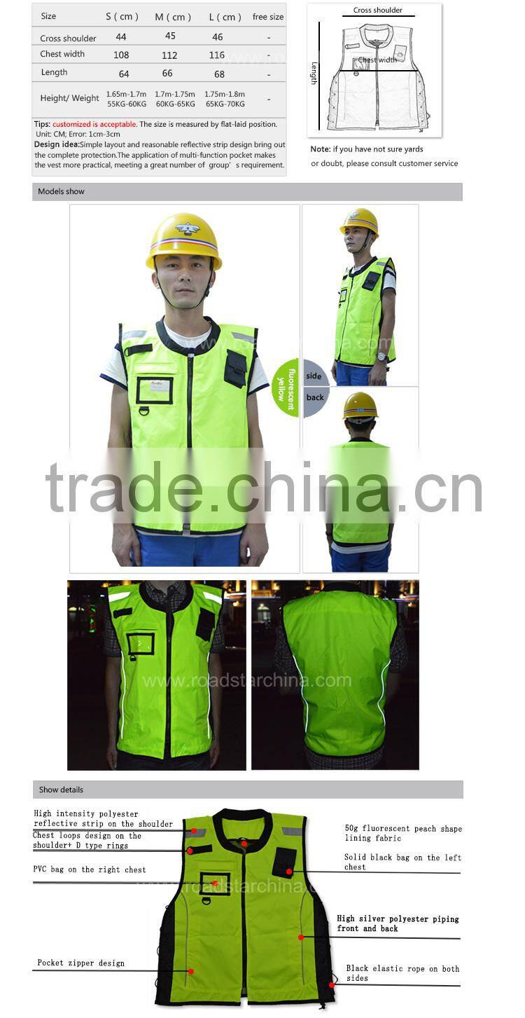 Hi-Viz Motorcycle Reflective Vest