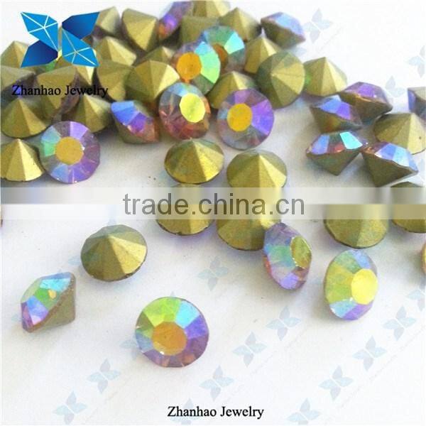 Light Amethyst AB Colored Point back Chaton Rhinestone