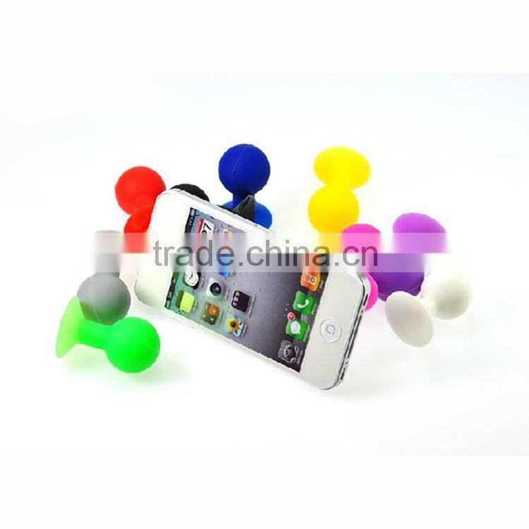 Silicone Mobile Phone Sucker stand/Sucker Holder for iphone mobile phone sucker