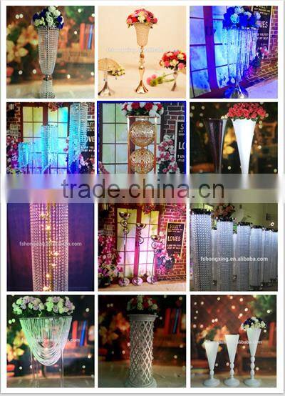 new product!wedding decoration flower metal vase wedding centerpiece