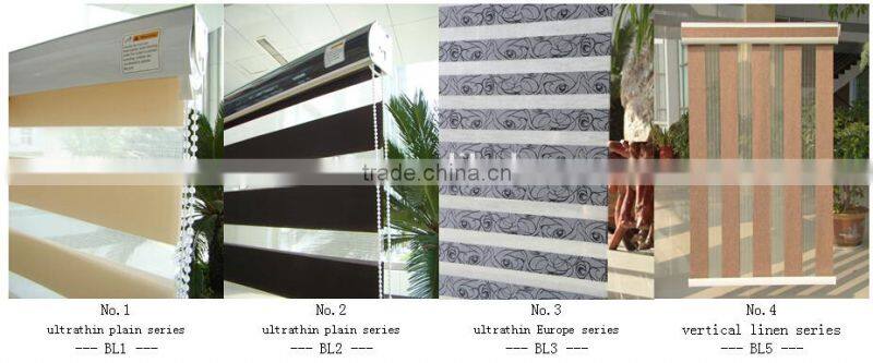 pleated dual zebra combi curtain fabric