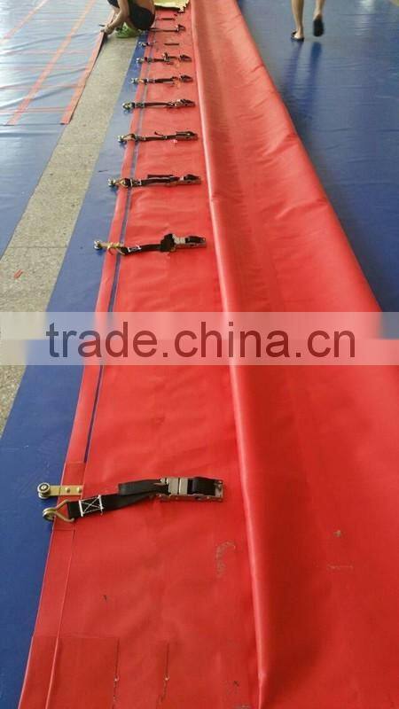 Super Quality Fire Retardant Waterproof Truck Side Curtains Tarpaulin, Durable Printed Container Side Curtain Tarpaulin