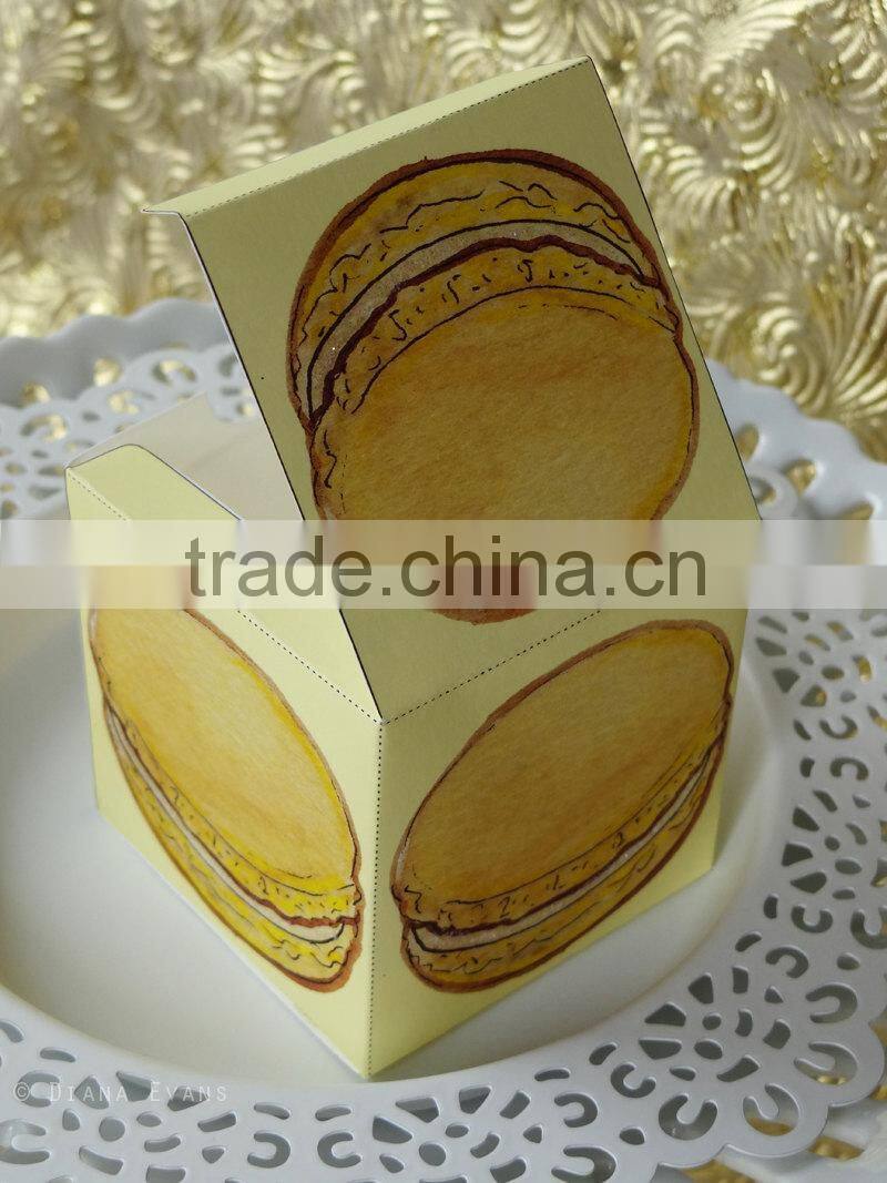 Square customized macaron packaging box wholesale