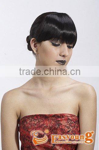 Synthetic fringe hair bangs, clip on bang hair, fringe hairpieces