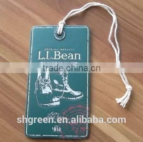 Die-cut pants paper swing tag