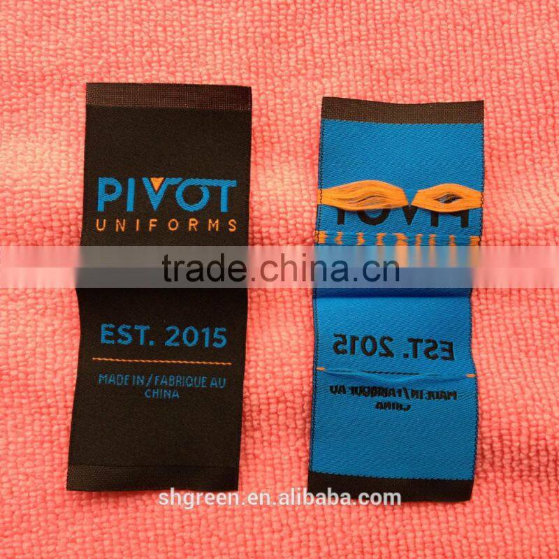 working uniform sewing on fabric badge patch