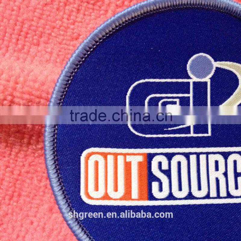 high quality woven clothing badge,weaving badge for caps/hats