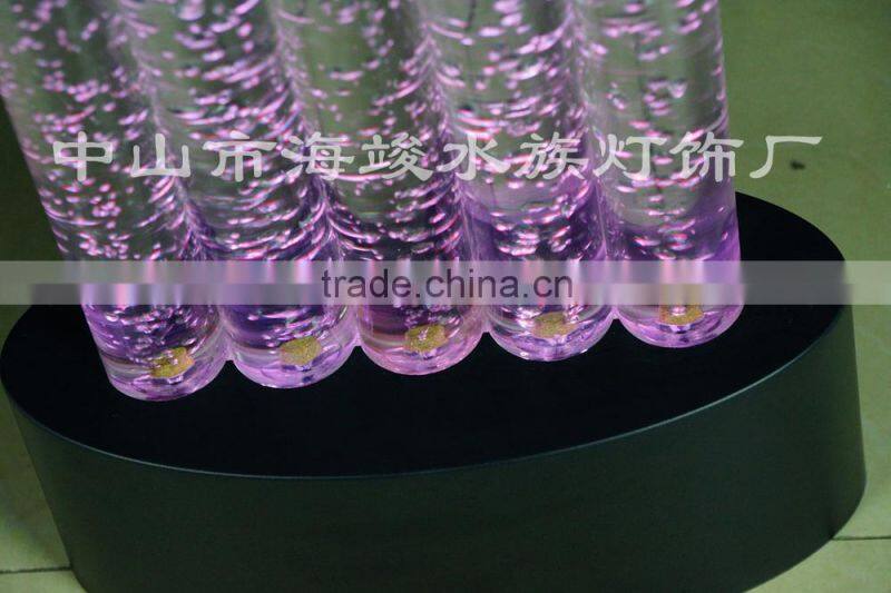indoor color changing water faintain Led lighting water bubble decoration