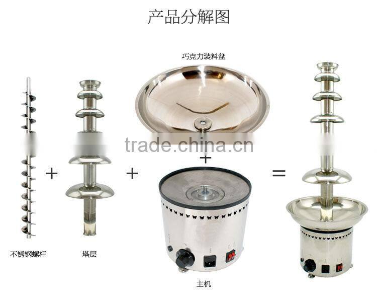 Stainless steel 304# commerical use 7 layers large Chocolate fountain Machine Choco Tree EU Standard