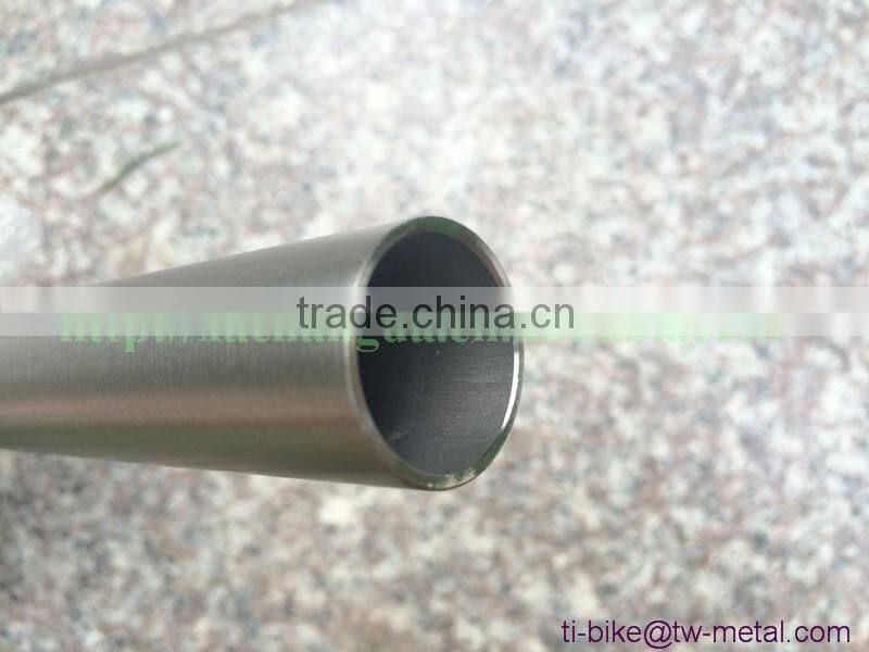 XACD made titan bending bicycle stem customized ti bike stems with hand brush finished ti bicycle stem oem cheap made in china