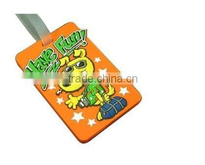 2D Embossed Soft PVC Luggage Tag;Bulk Cheap Personalized Luggage Tag;3d PVC Luggage Tag