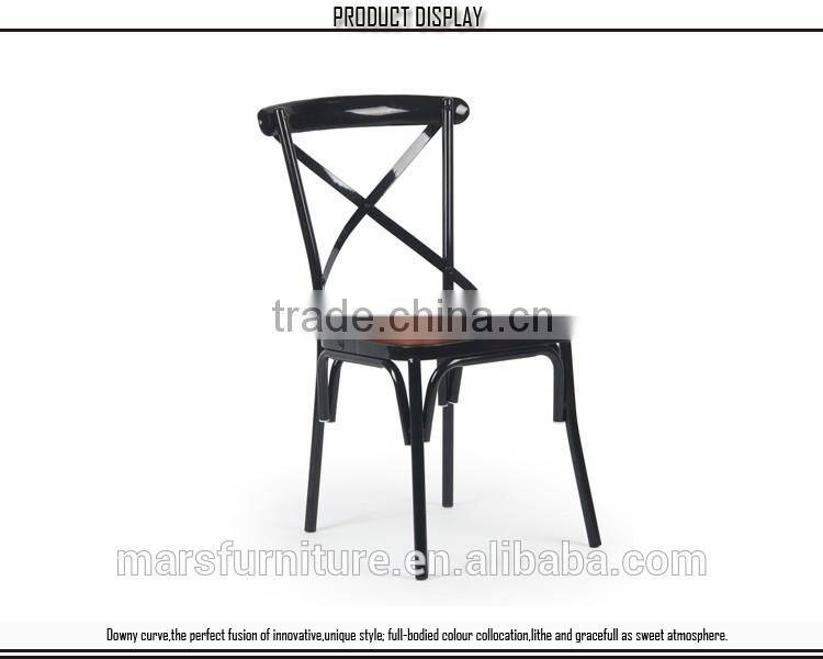 Modern metal chairs manufacturing upholstered seat chair