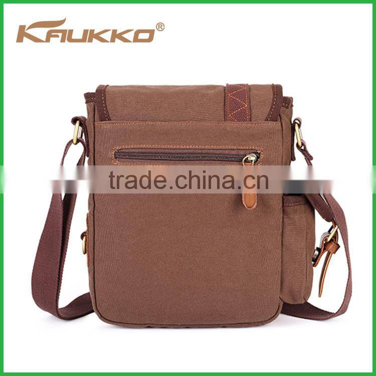 Hot selling canvas shoulder messenger bag with cheap price