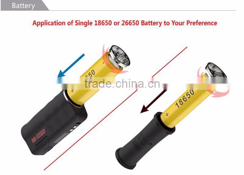 High quality China new Design UD Balrog EX 26650 box mod