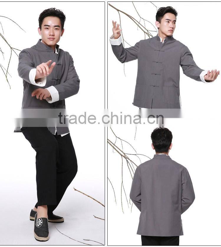 Traditional Chinese garments double-dick coat for Kungfu/Taiji Meditation menwear colorful Retail & wholesale