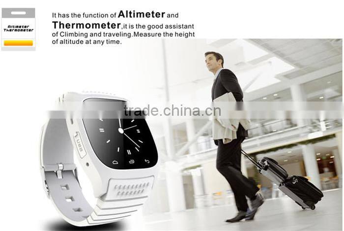 2016 populart Stainless steel china smart watch GV18 GV08 M26 smart watch