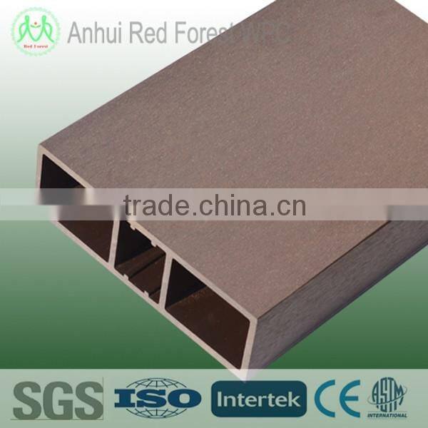 Decorative wood plastic exterior wall panel