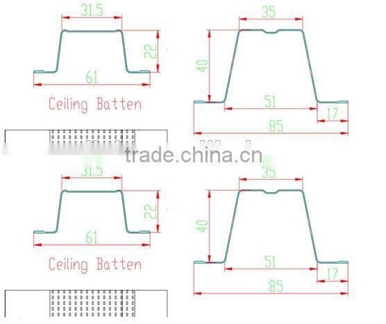Metal / Steel 0.4 - 1.2mm Stud Roll Forming Machine for Light Steel Stud and Track