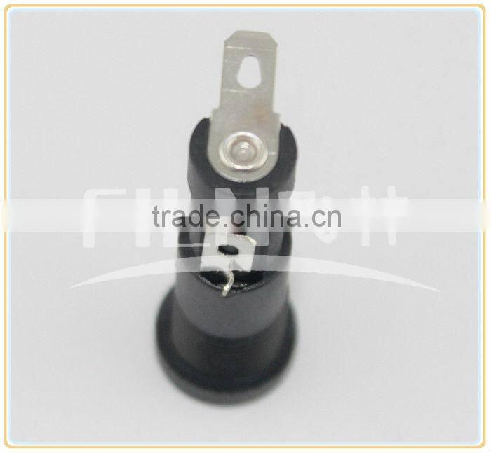 R3-9 small black bakelite fuse holder socket 10A 250VAC