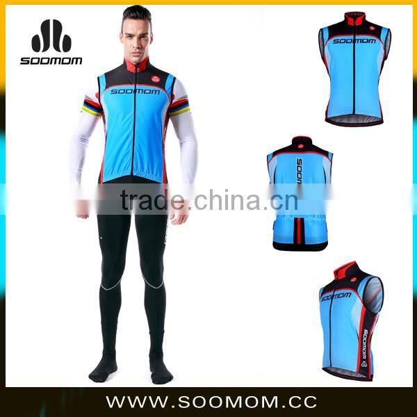 Waterproof Full Zipper Reflective Professional Cycling Jersey Summer