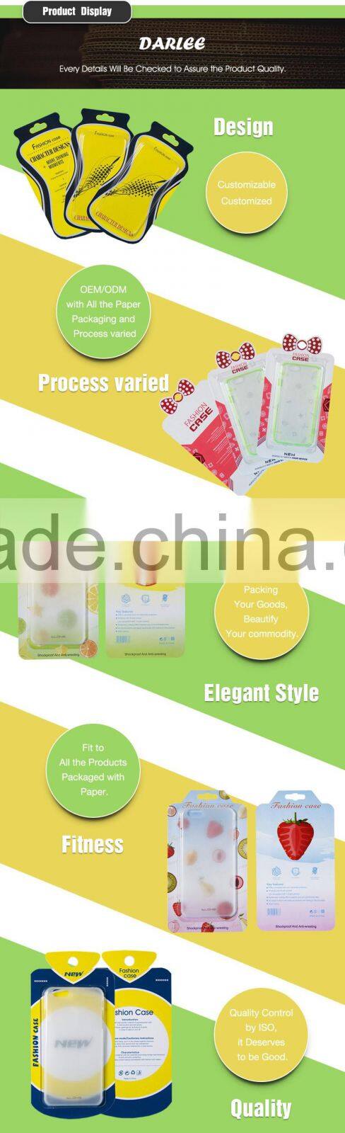 Top grade color printing special shape luxury cell phone case paper packing box