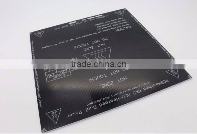 black MK3 heatbed latest Aluminum heated bed dual power 3D printer parts RepRap 214*214mm diameter like MK2B