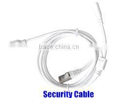 Factory Custom CCTV Camera Connection Cable with RJ45 Female LED Light and DC5.5x2.1 Plug