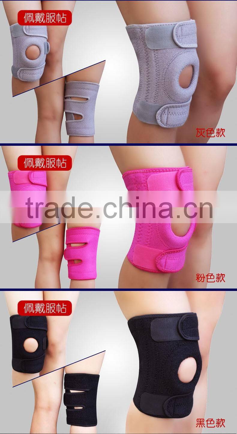 Custom heat transfer Printing black adjustable Neoprene Knee Brace