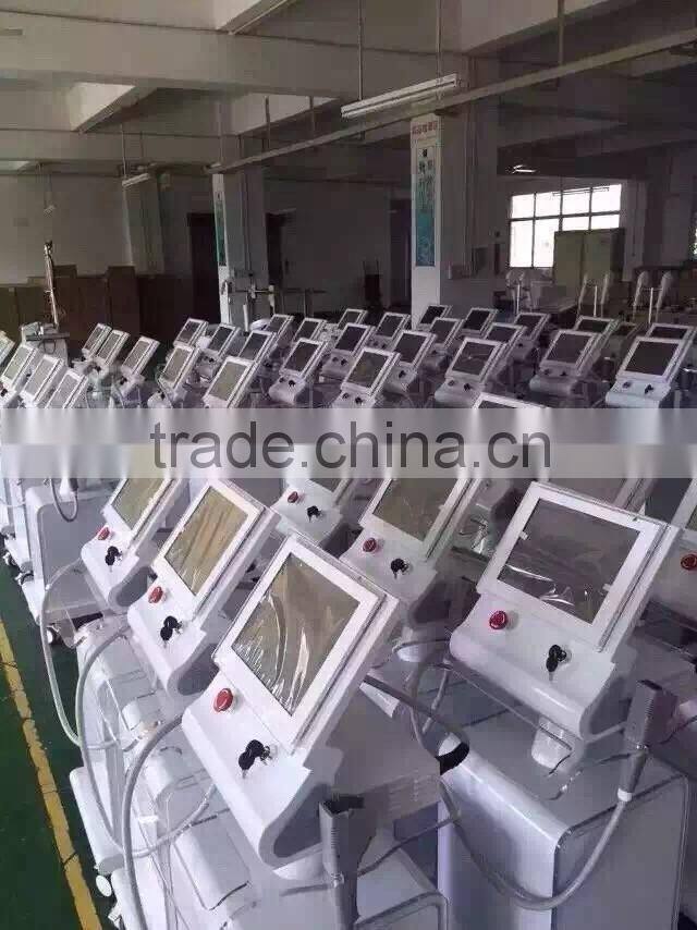 Non-surgical no-wound hifu anti-aging face lift machine with 3 cartridge different treatment