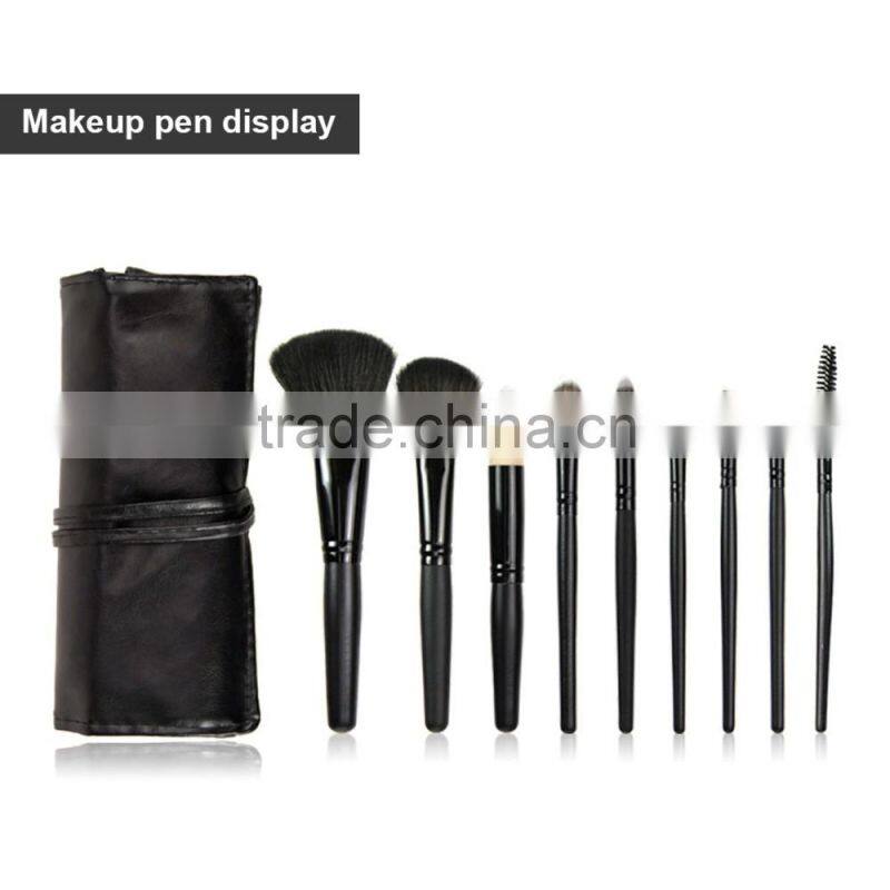 Professional face mask brush set black coloring dye make up brushes