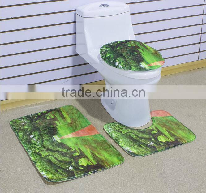 Cheap polyester microfiber absorbent bathmat bathroom rug with anti slip backing