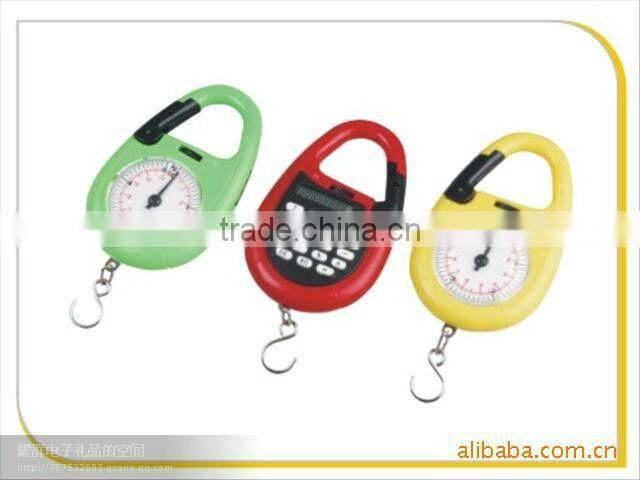 pocket electronic scale & 8 digital calculator with hook for promotional gift