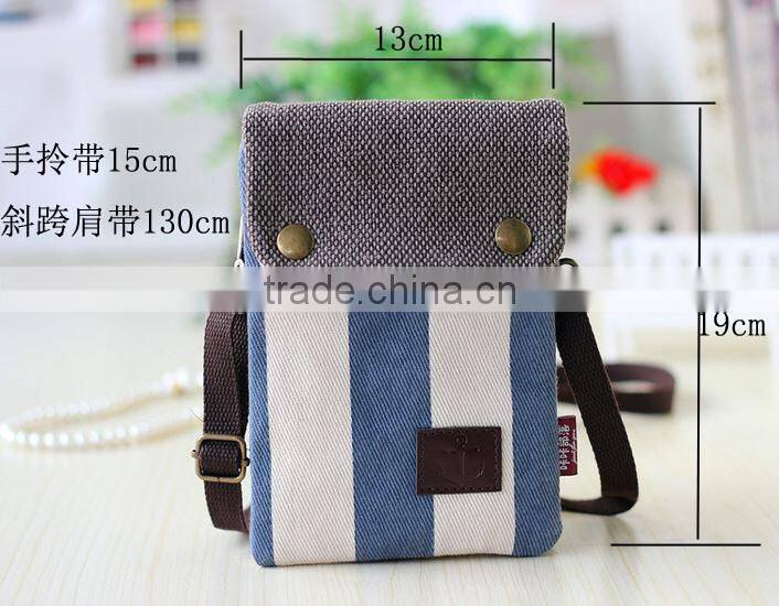 alibaba china supplier high quality canvas mobile phone shoulder bag with handles
