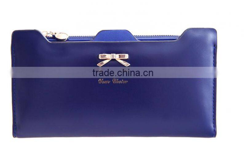 2016 Fashion Women Leather Wallet Multifunctional Zipper Long Wallet Vintage Ladies Clutch Coin Purse Card Holder