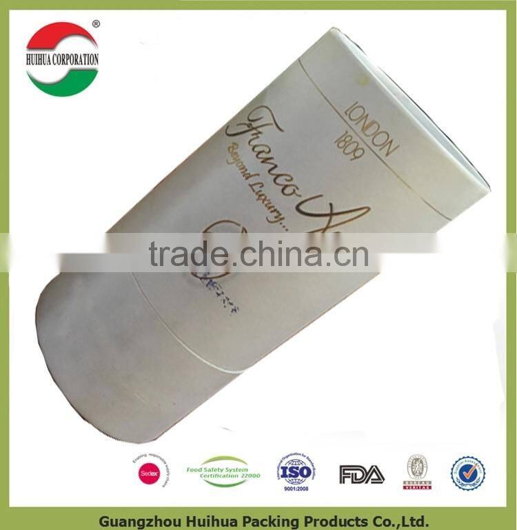 Stamping fancy paper box packaging round cardboard tube