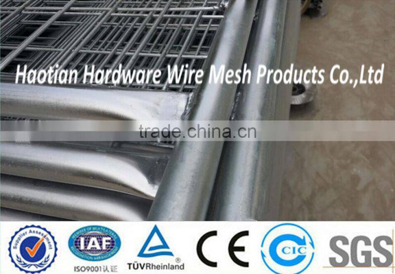 temporary metal fence/hot dipped galvanized welded wire mesh fence with pipe frame
