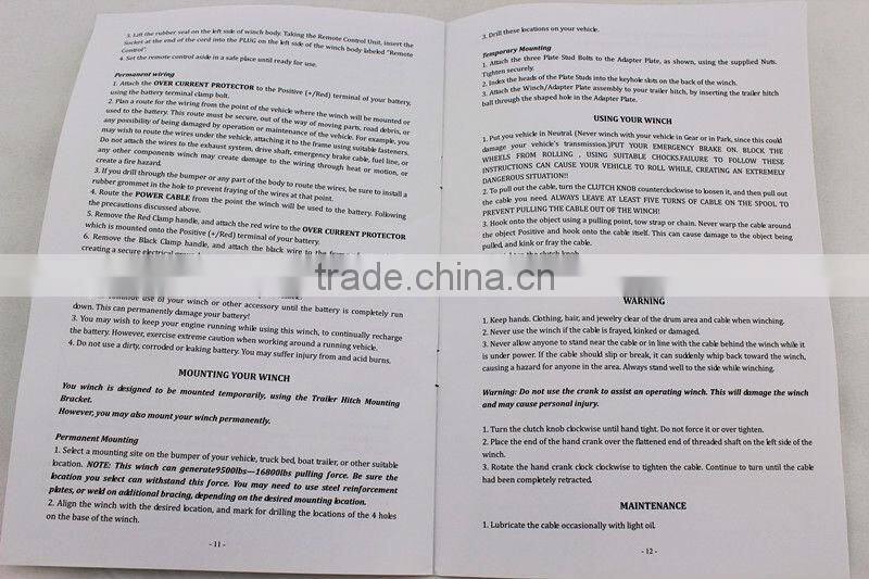 12V 8000LB Electric Winch,SUV winch,truck winch