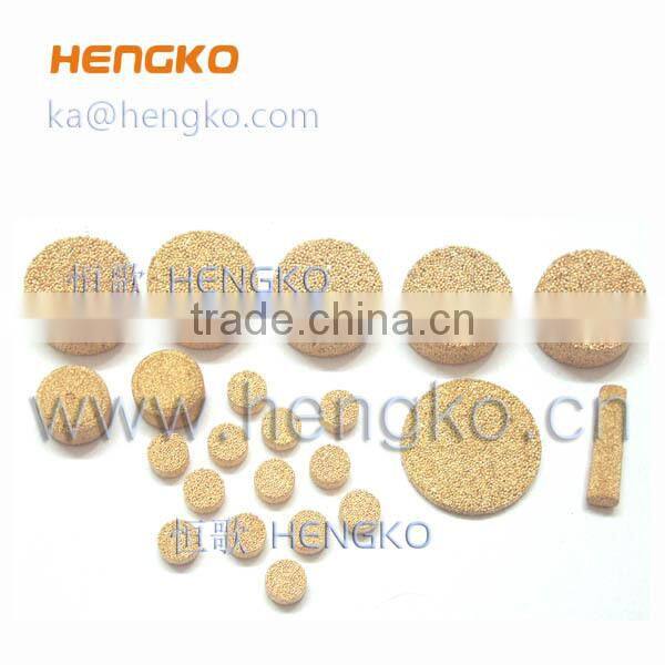 Copper powder sintered filter disc