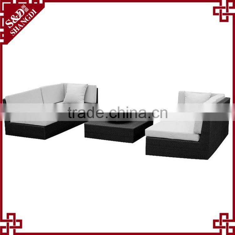 UV protection rattan outdoor furniture patio sectional lounge set