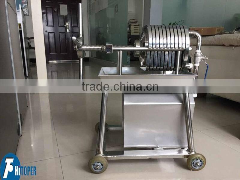 Stainless steel plate and frame sheet filter press