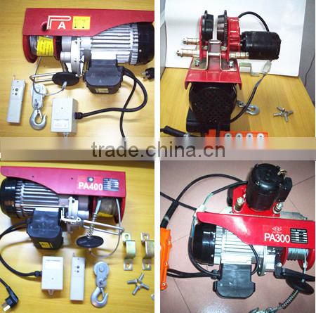 China hoist crane PA200 remote control mini electric hoist