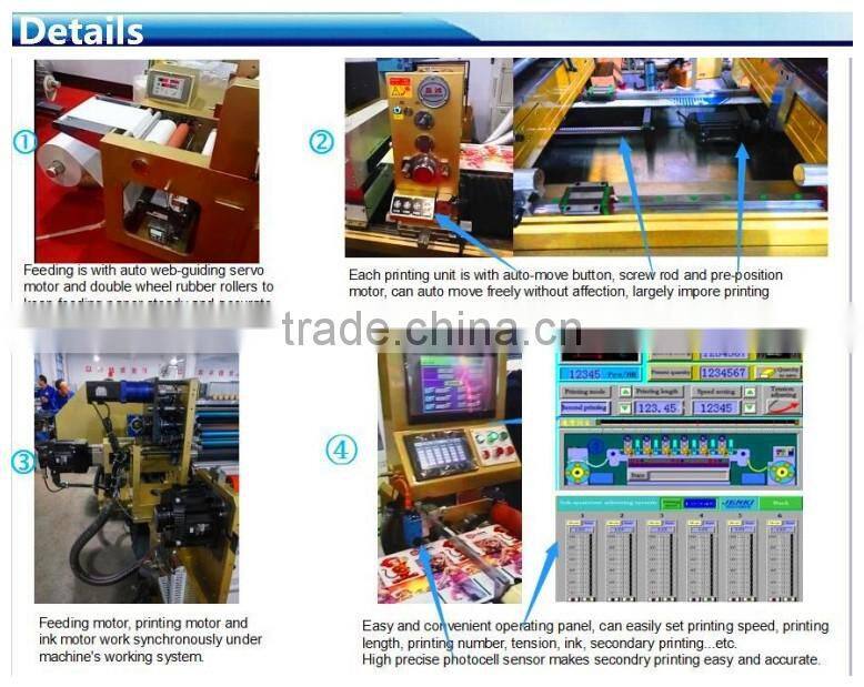 CH-300 hot stamping automatic multicolor label printing machine on sale in China
