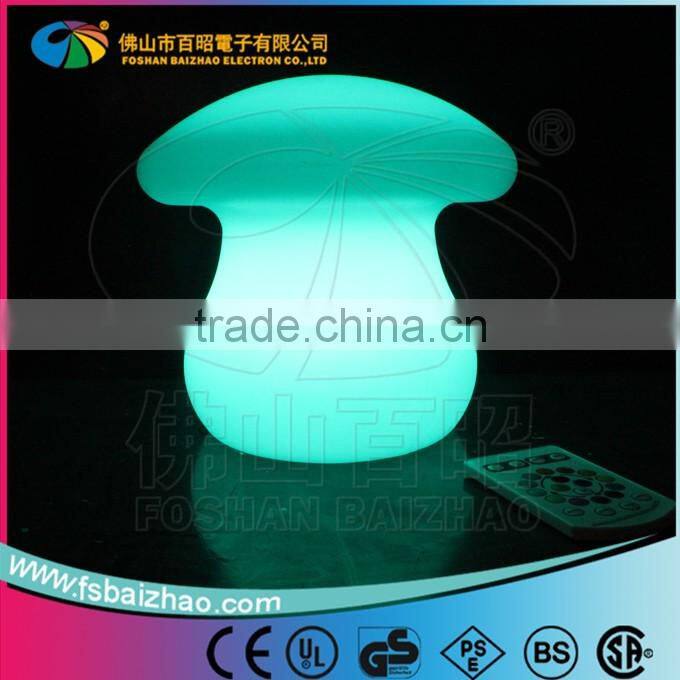 PE plastic color changing led light Mushroom light for christmas