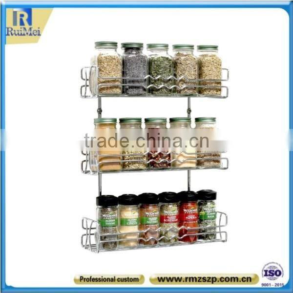 3-Tier Countertop Practical Kitchen Iron Spice Holder
